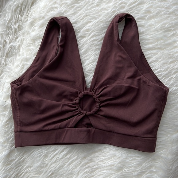 Gymshark Whitney Simmons Sport Bra Brown Size Small - Picture 1 of 10